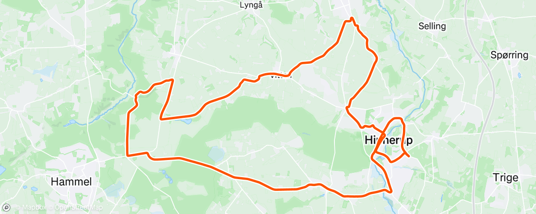Map of the activity, Afternoon Ride