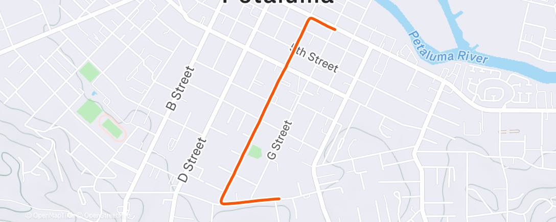 Карта физической активности (Afternoon Run)