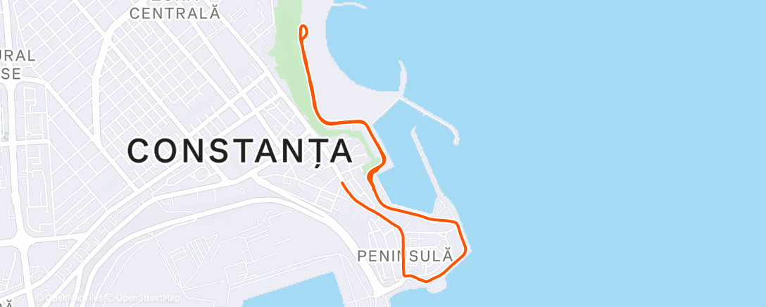 Map of the activity, Mueve Run