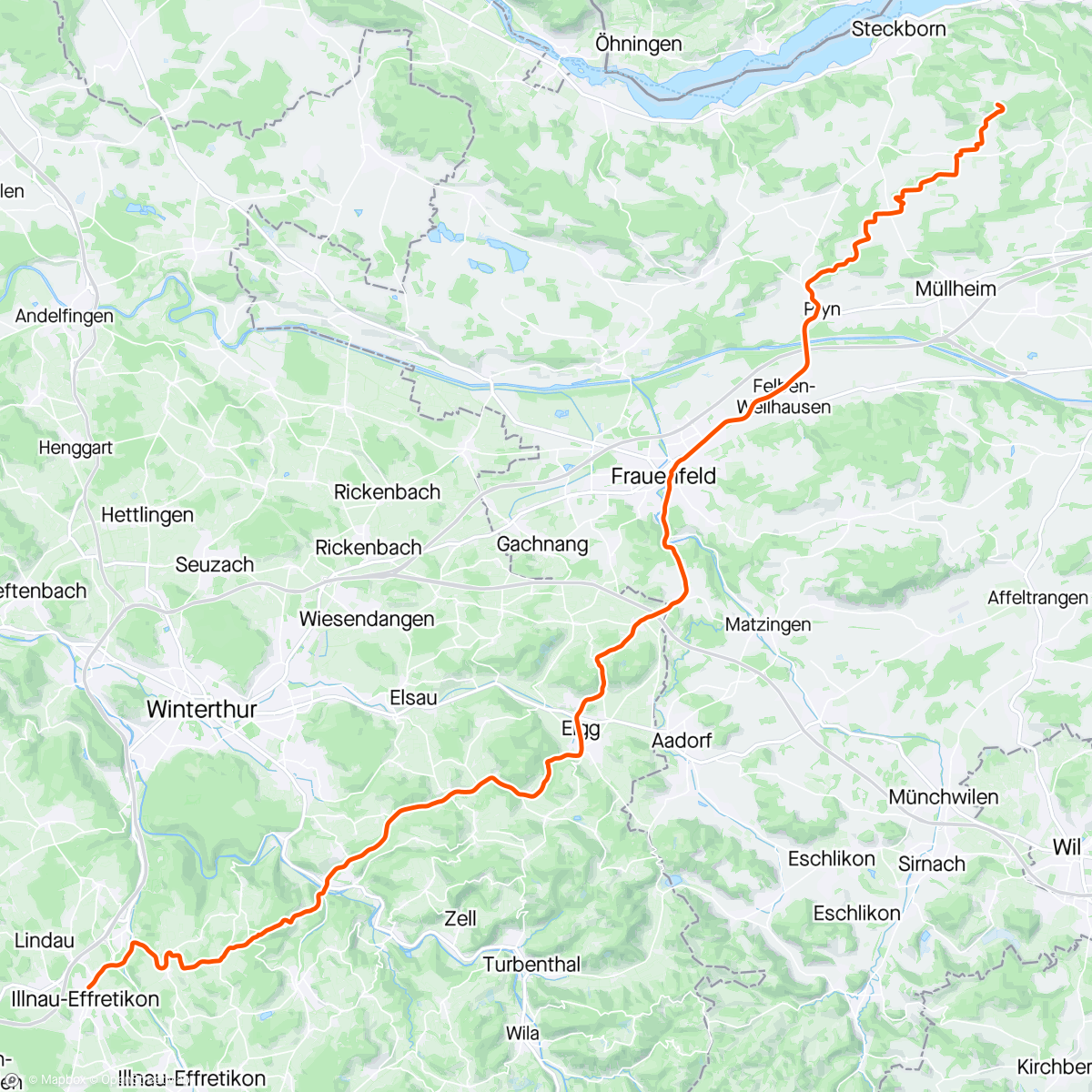 Map of the activity, Abendausfahrt
