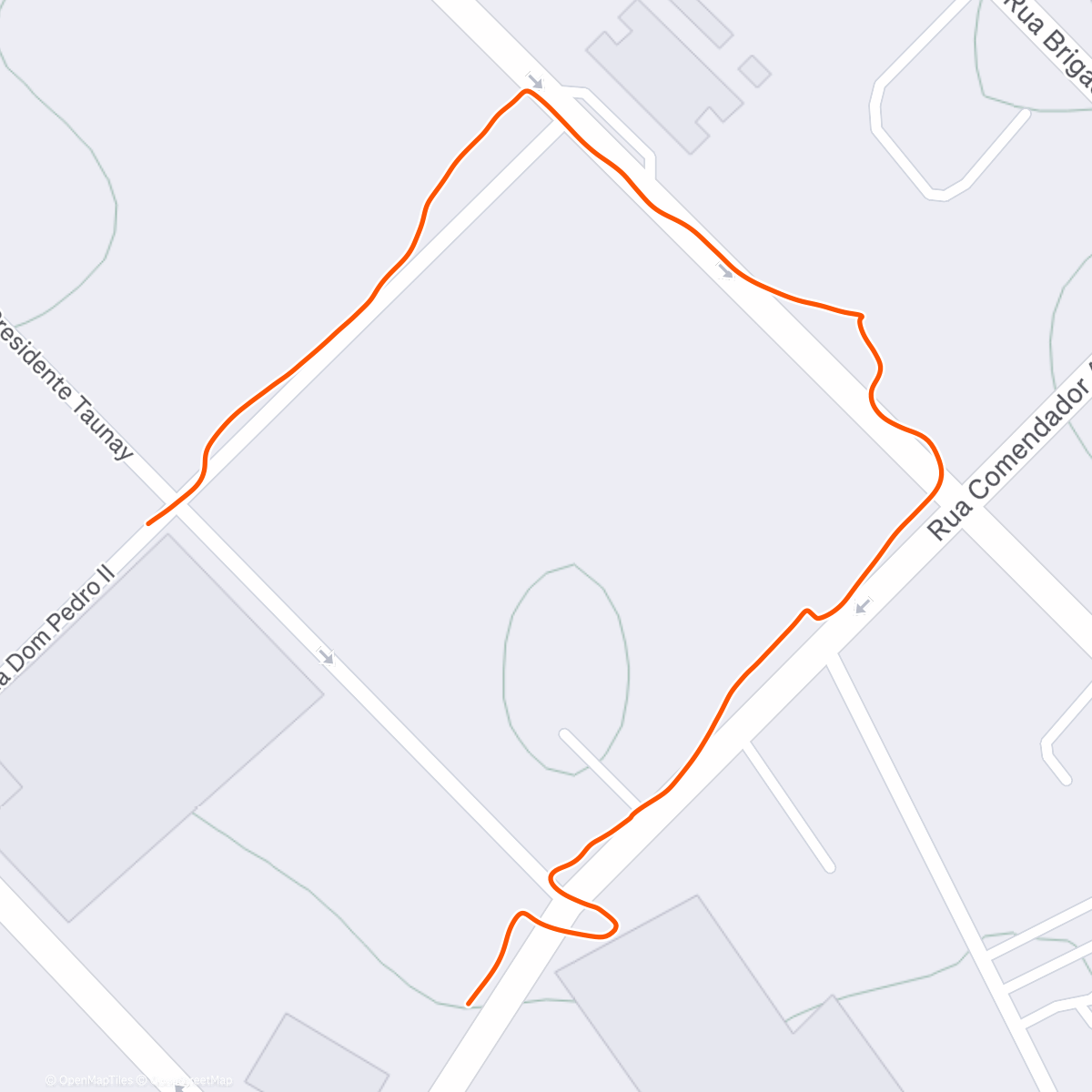 Map of the activity, Morning Walk