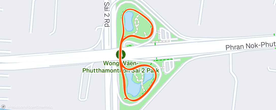 Map of the activity, Morning Run