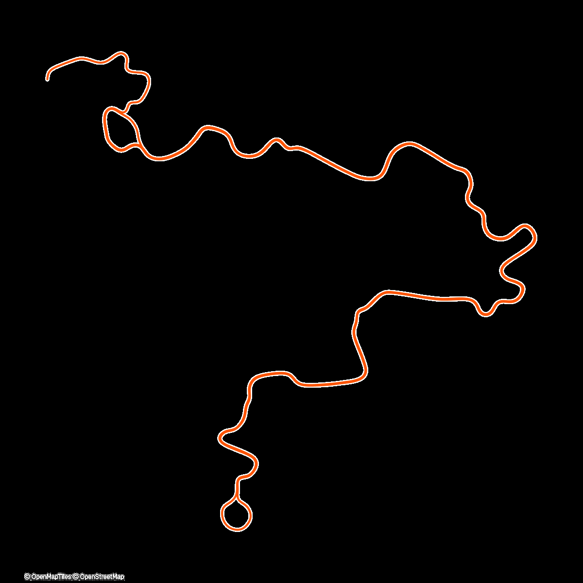 Map of the activity, Zwift - Tempus Fugit in Watopia