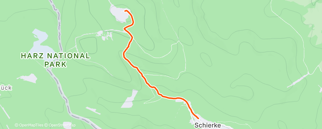 Map of the activity, Herzober Wanderung