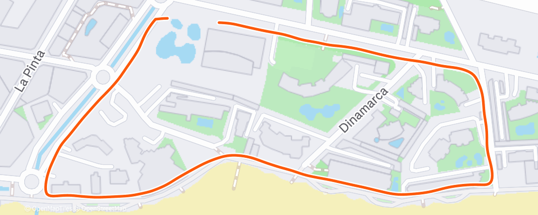 Map of the activity, Morning Run