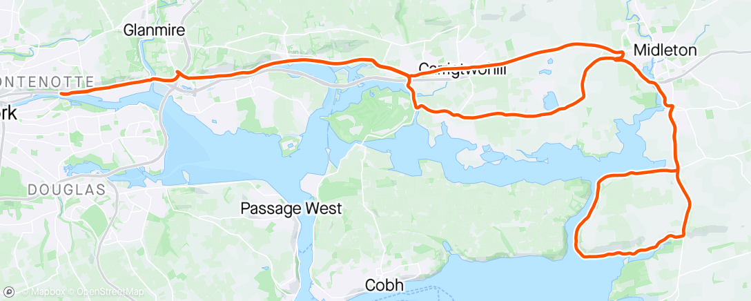 Map of the activity, 18.03.2024 - Cork - East