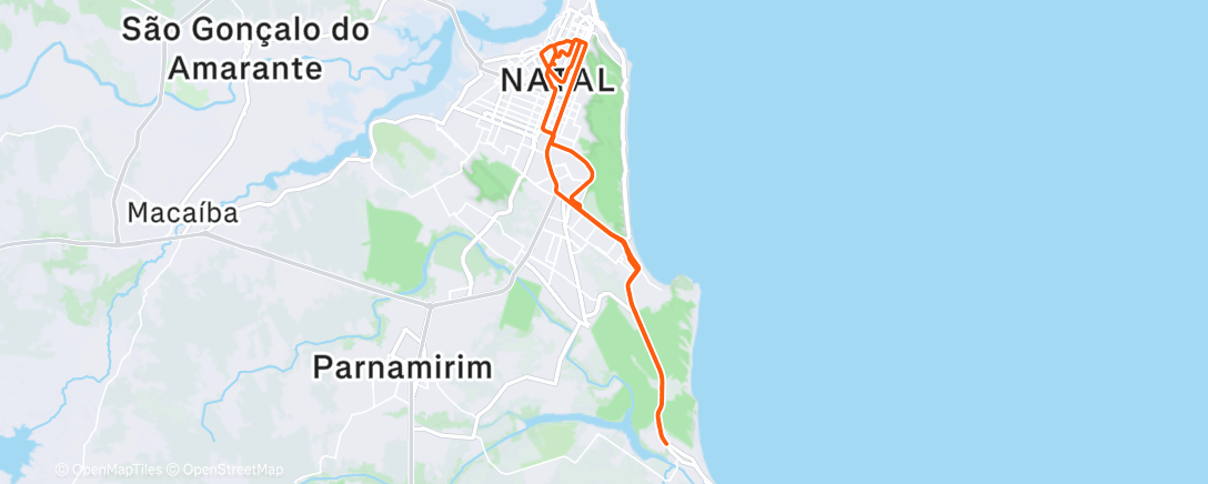 Map of the activity, Mountain Bike Ride