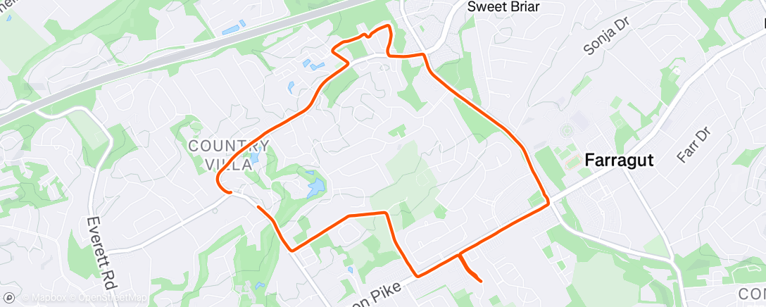 Map of the activity, Junk Miles