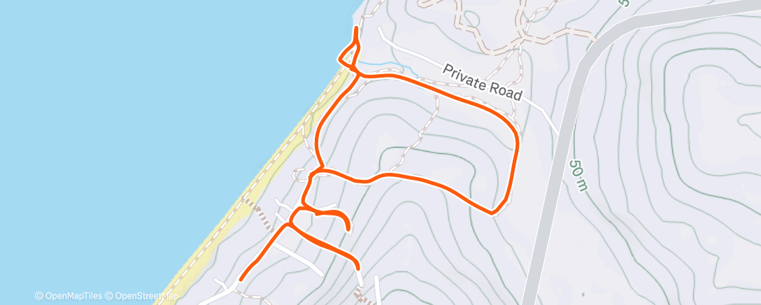 Map of the activity, Morning Run