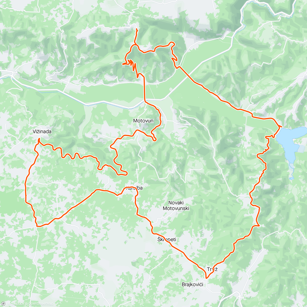 Map of the activity, Istra E-Bike Ride