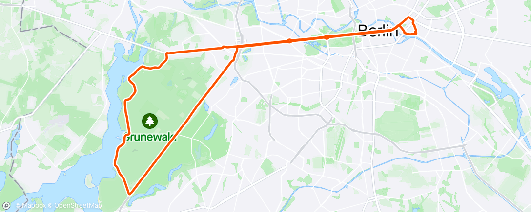 Map of the activity, 🚴 // 🏘️🌳 //📍🇩🇪 Berlin (Mitte ↔ Nikolassee)