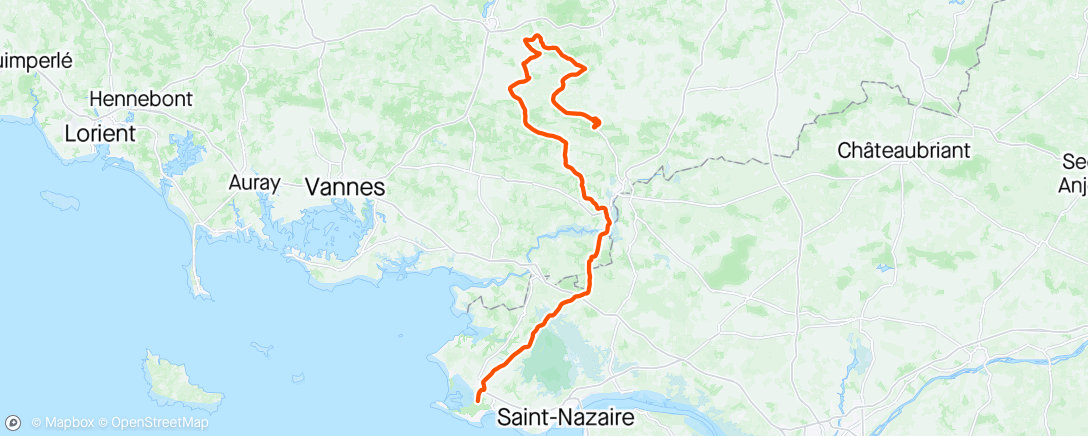 Map of the activity, Tour de Bretagne stage 4