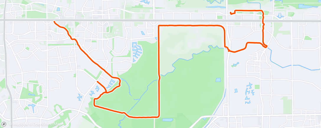 Map of the activity, Afternoon Ride