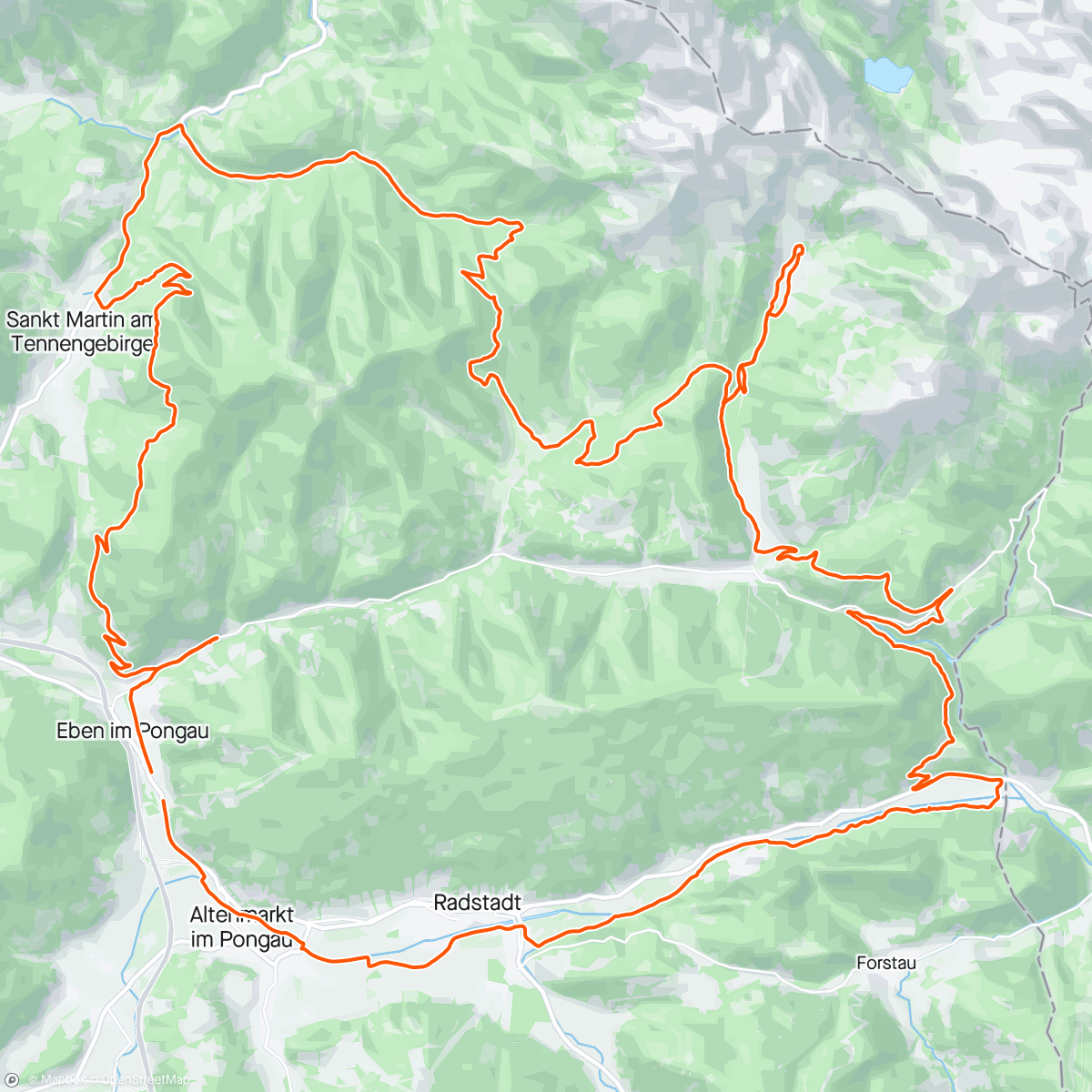 Map of the activity, [GRVL] Dachstein