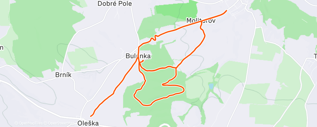 Карта физической активности (Evening Ride)