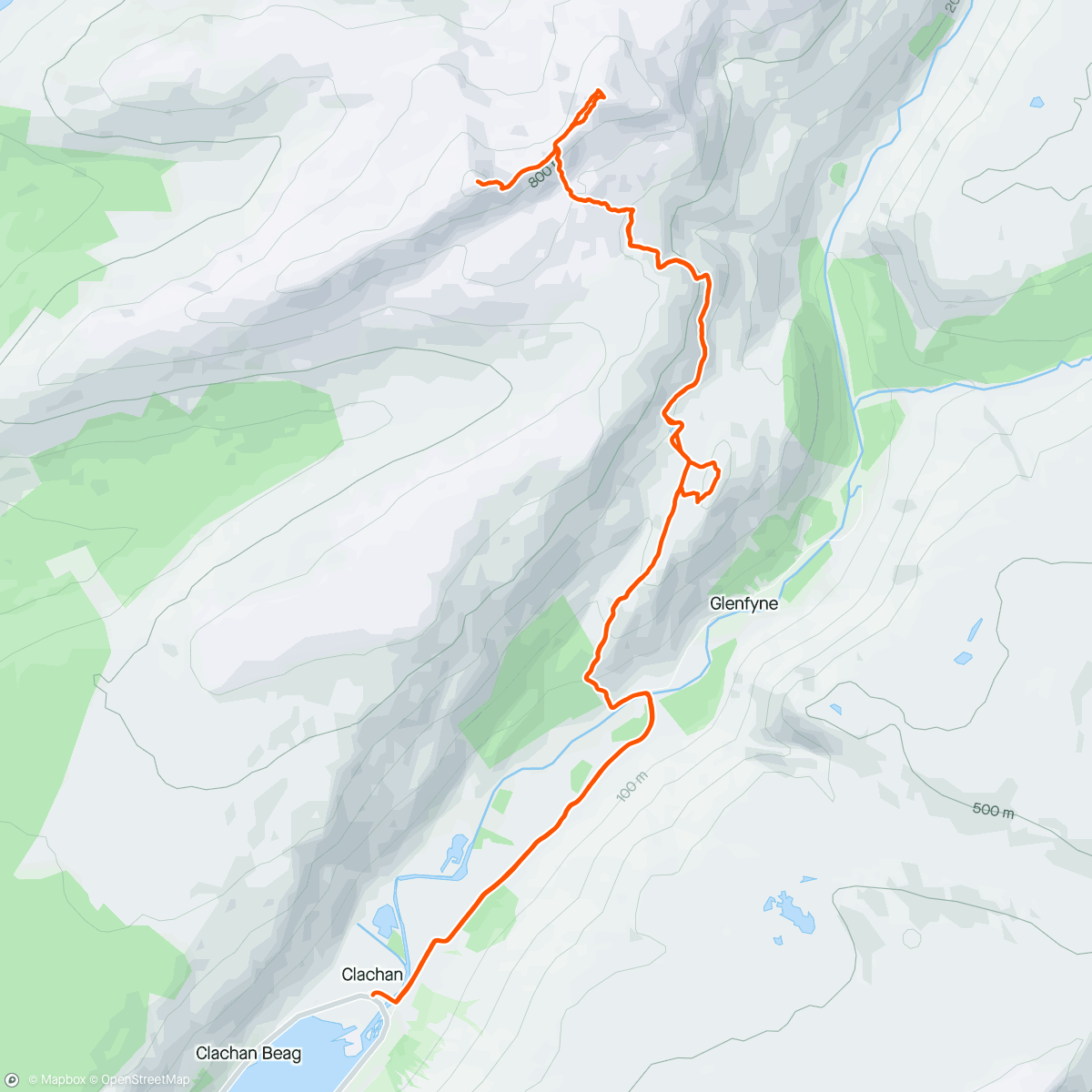 Map of the activity, Morning Run