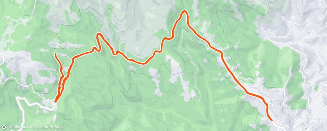 Map of the activity, 145 watts ‘til sundown (impossible on these hills)