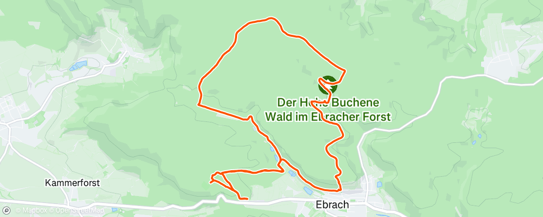 Map of the activity, Lunch Hike