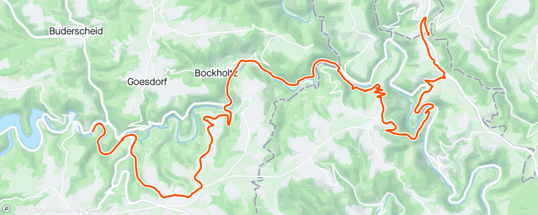 Map of the activity, Esch-sur-Sûre