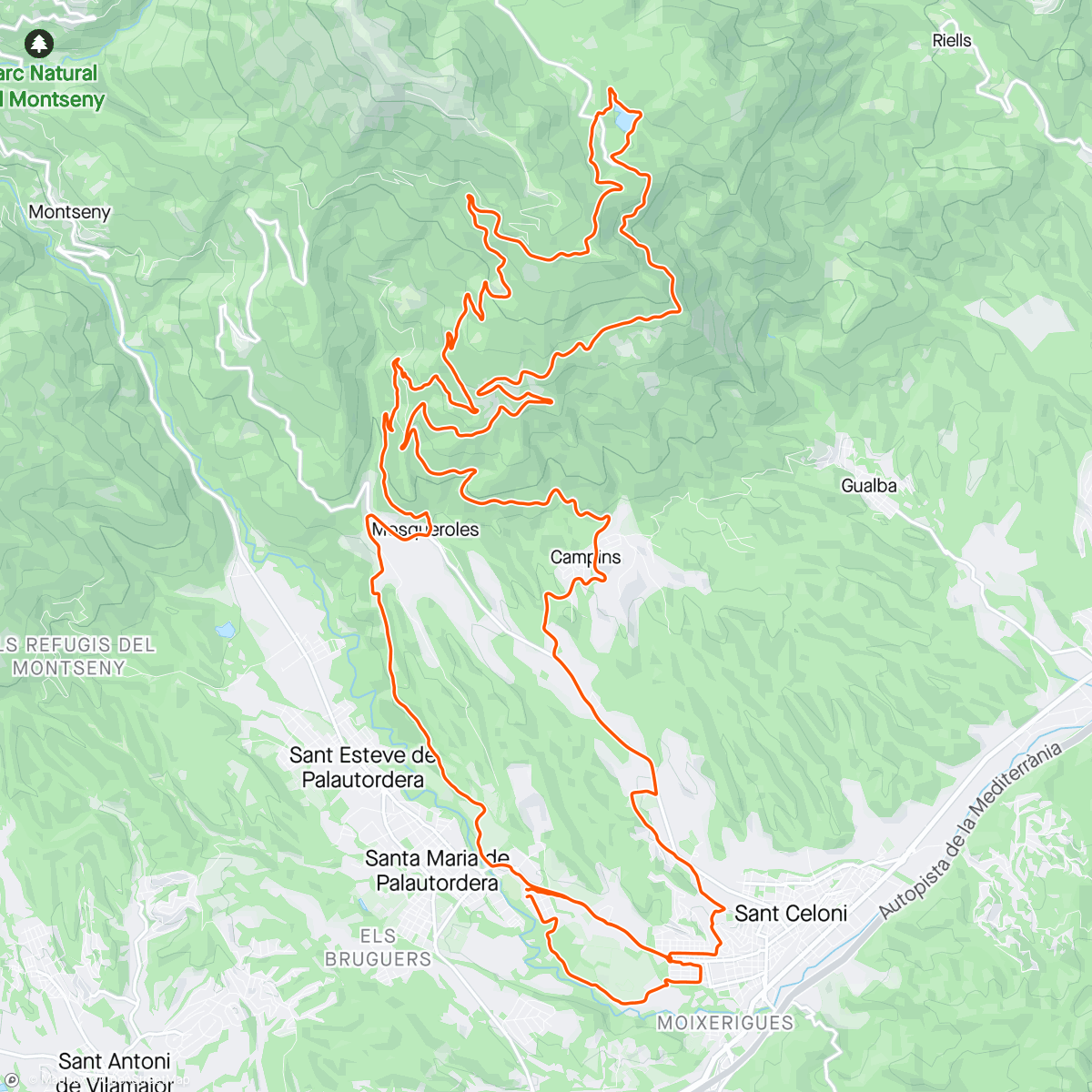 Map of the activity, Santa Fe, lleno de agua 💦👍
