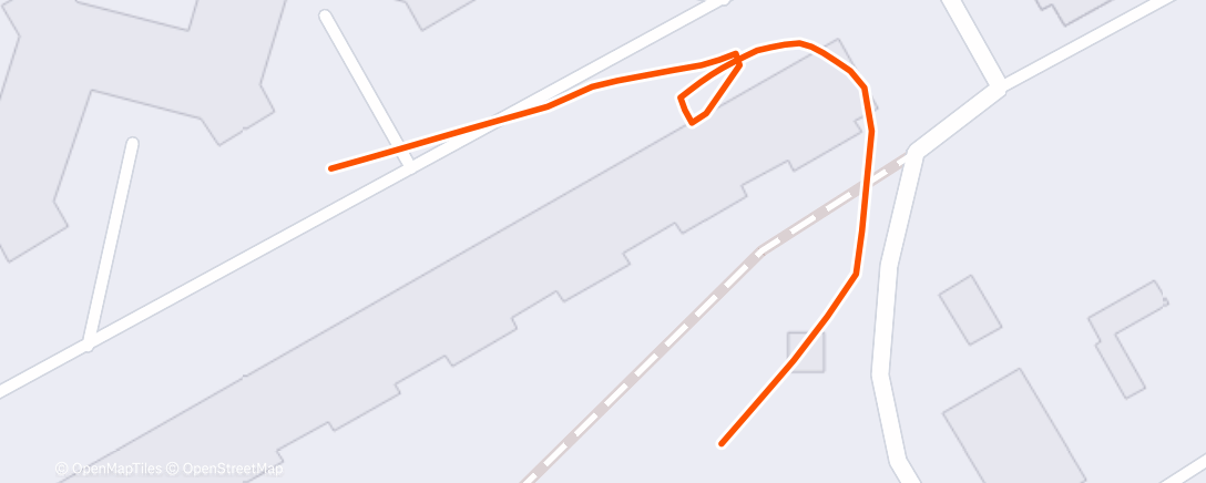 Map of the activity, Evening Run