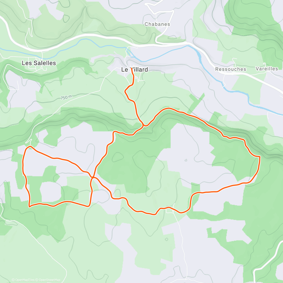 Map of the activity, Course à pied 🦶