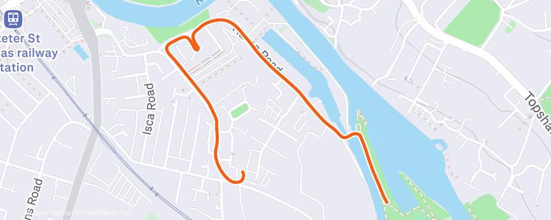 Map of the activity, Morning Walk