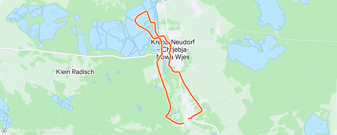 Map of the activity, Lunch Trail Run