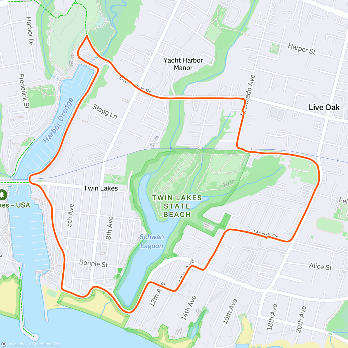 Map of the activity, 🦮🚴‍♂️