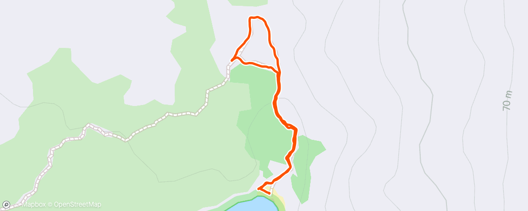 Map of the activity, Morning Walk