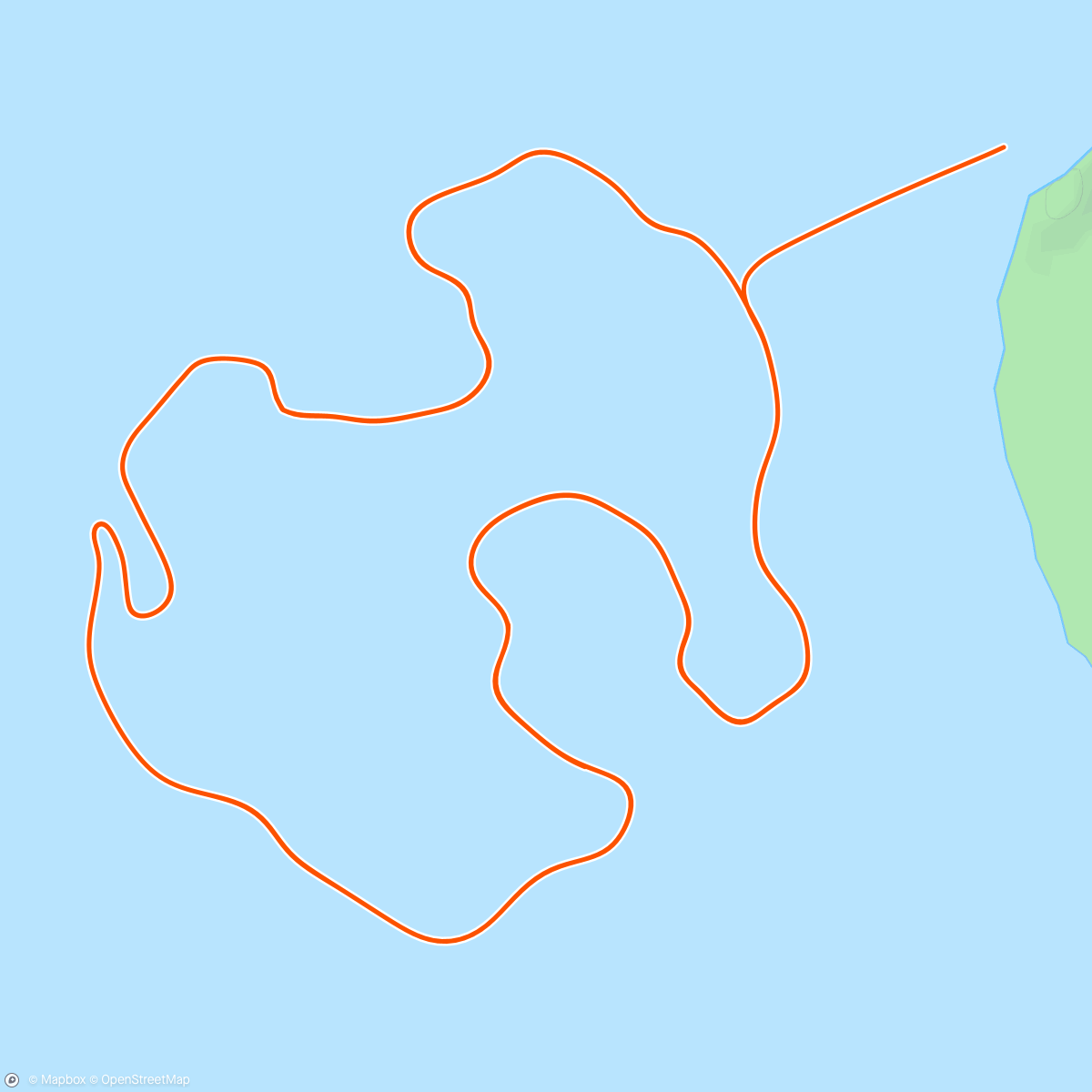 Mapa da atividade, Zwift - Volcano Circuit in Watopia