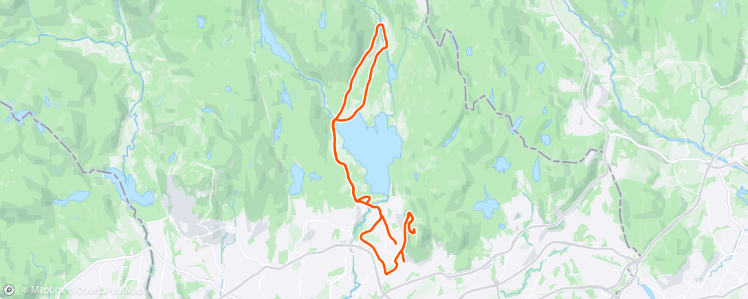Map of the activity, MTB - Maridalen og Linderudkollen