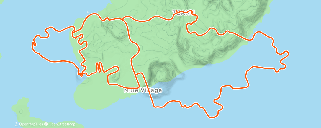 Map of the activity, Zwift - Group Ride: Rapha Festive 500 with Maria @ 2.2 W/KG on Triple Flat Loops in Watopia