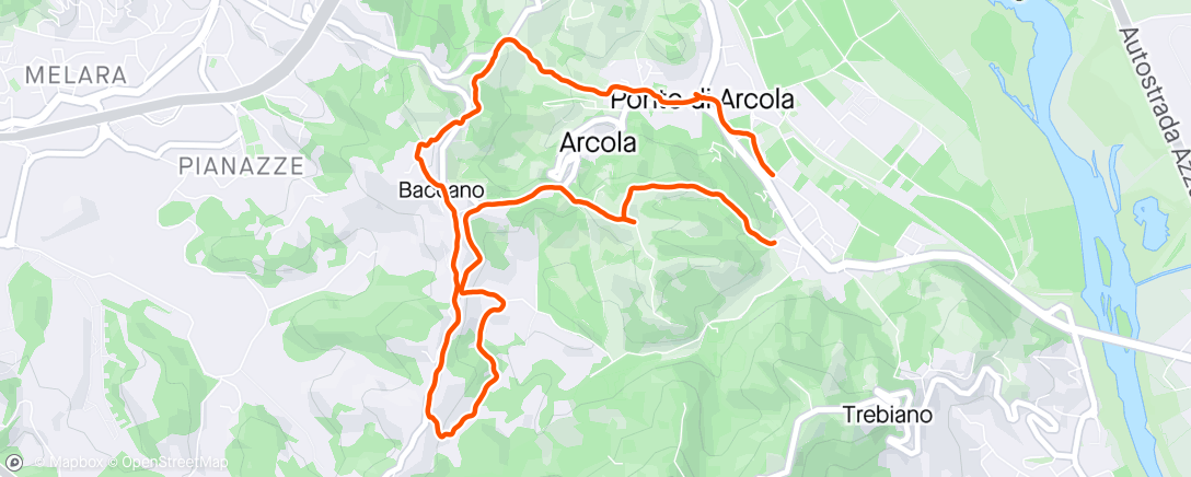 Map of the activity, Camminata pomeridiana