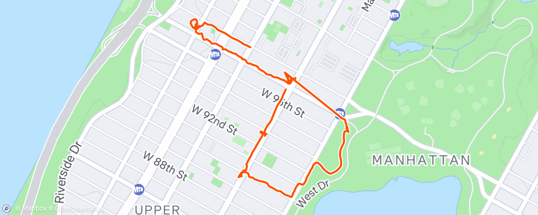 Map of the activity, Afternoon Walk