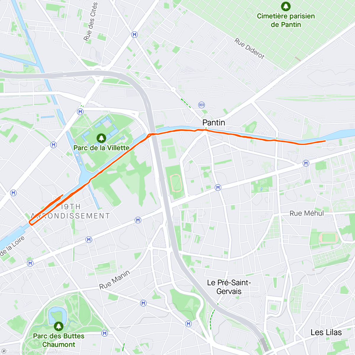 Map of the activity, Paříž #5