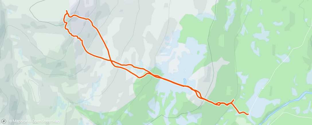 アクティビティ「Mannfjellet på rando」の地図