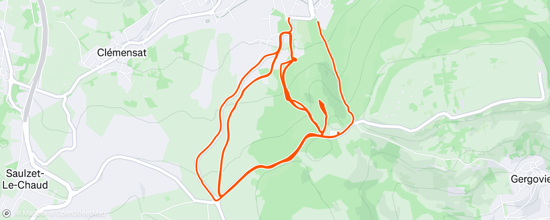 Map of the activity, Sortie vélo dans l'après-midi