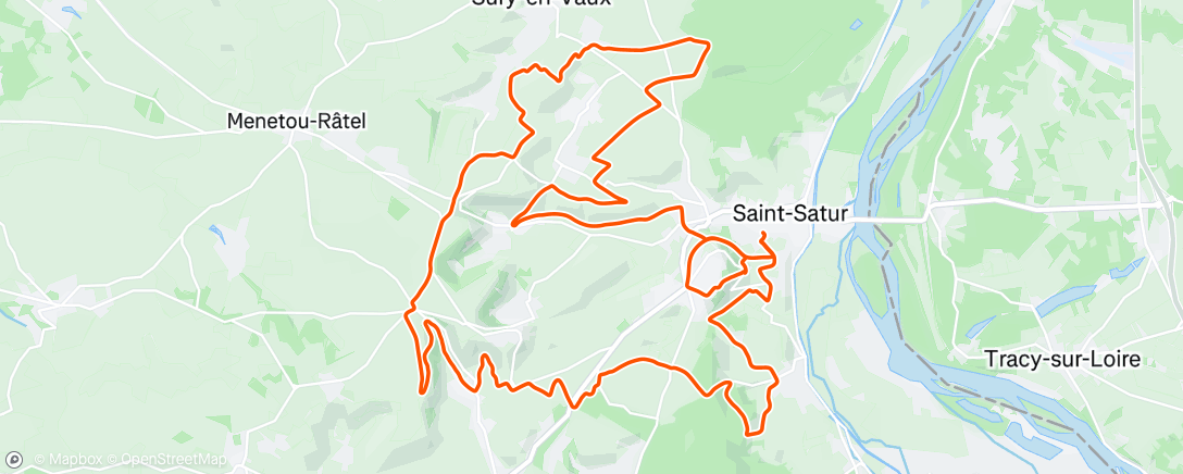Map of the activity, Sancerrois