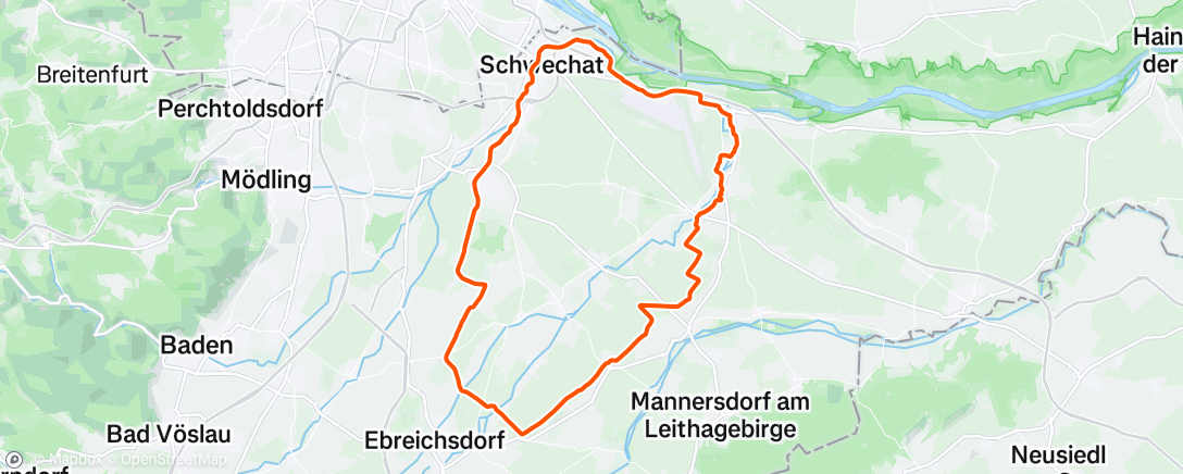 Map of the activity, Gravel-Fahrt am Morgen