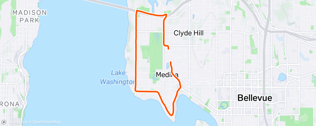 Map of the activity, Afternoon Walk