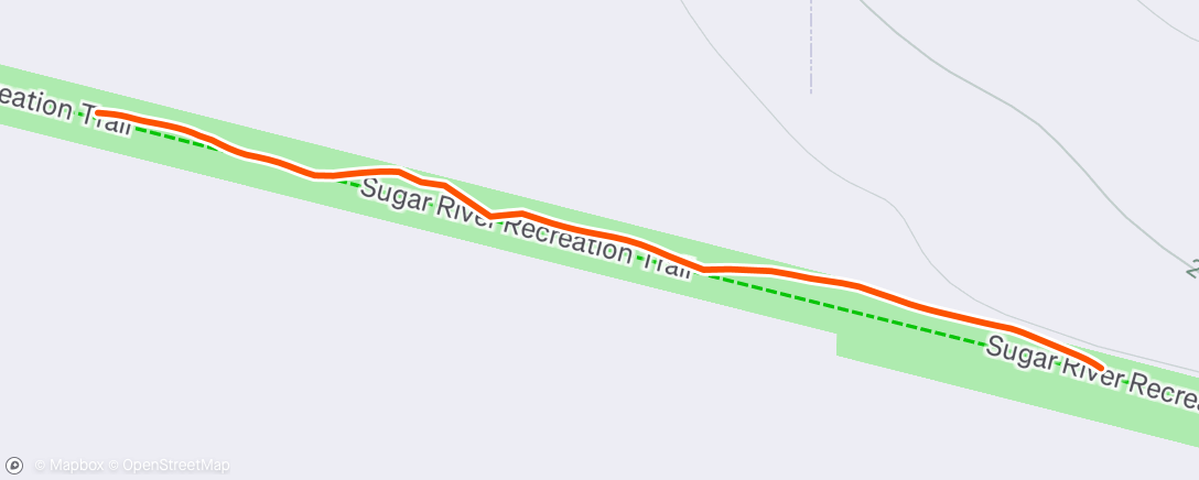 Map of the activity, Evening Walk