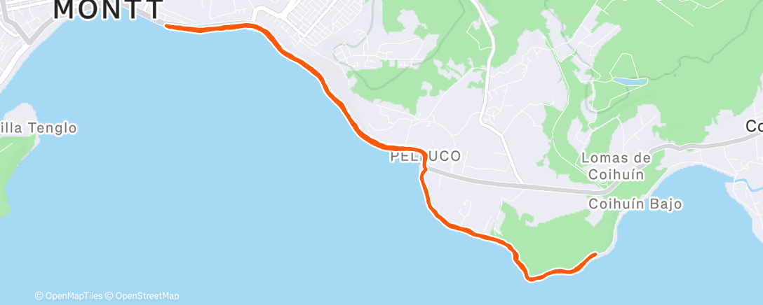 Карта физической активности (Carrera vespertina)