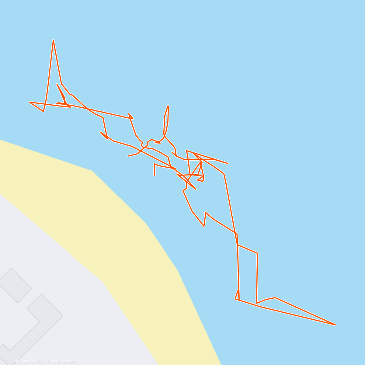Map of the activity, Snorkeling