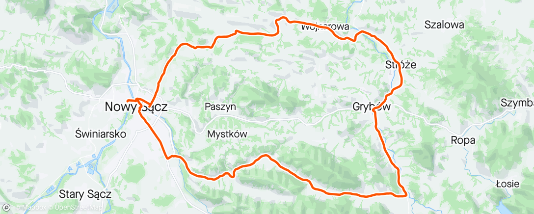 Map of the activity, IC Nowy Sącz