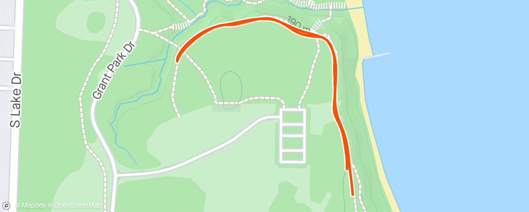 Map of the activity, Behind knee a little sore on walk