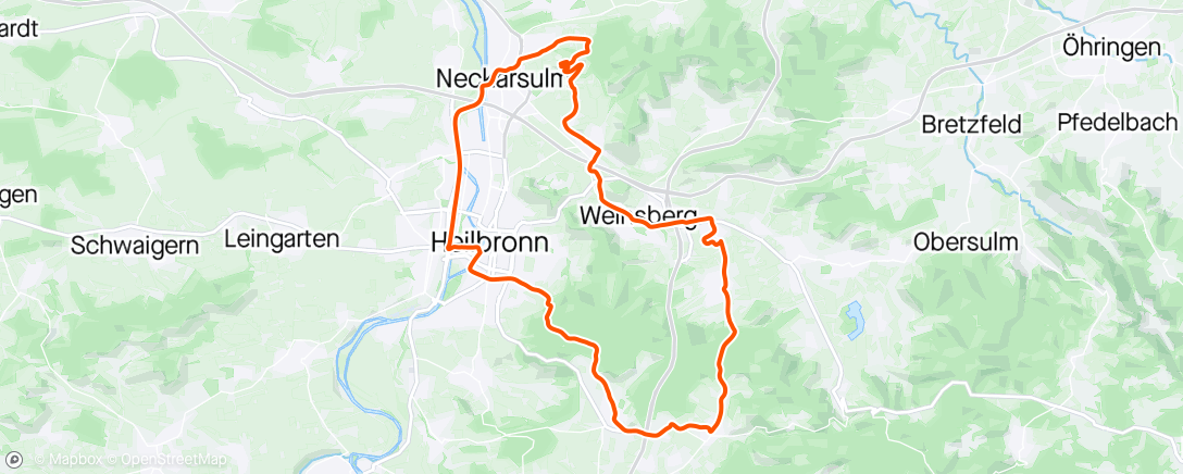 Map of the activity, Afternoon Ride