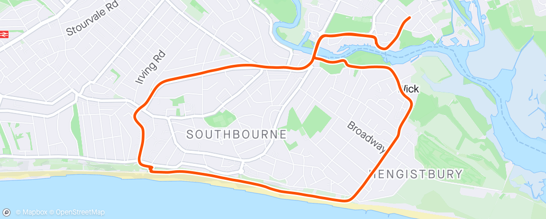 Map of the activity, Beautiful Sunday run with Nick ☀️😎🥶☕️