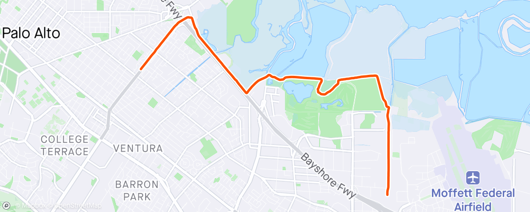 Map of the activity, SV morning commute