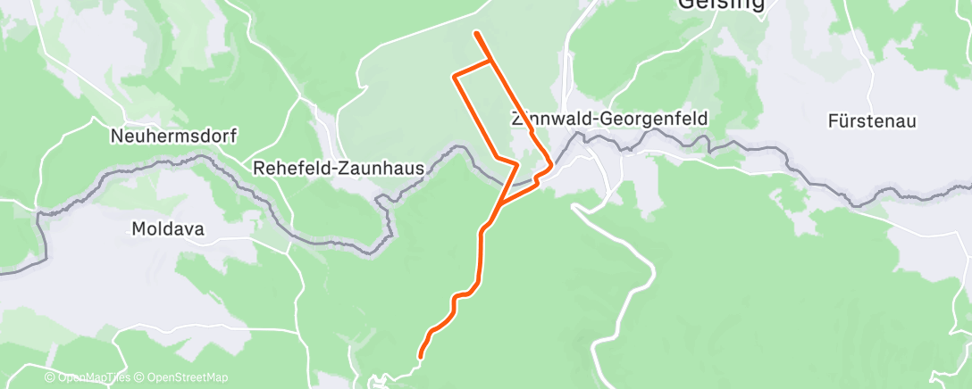 Mappa dell'attività Lunch Nordic Ski